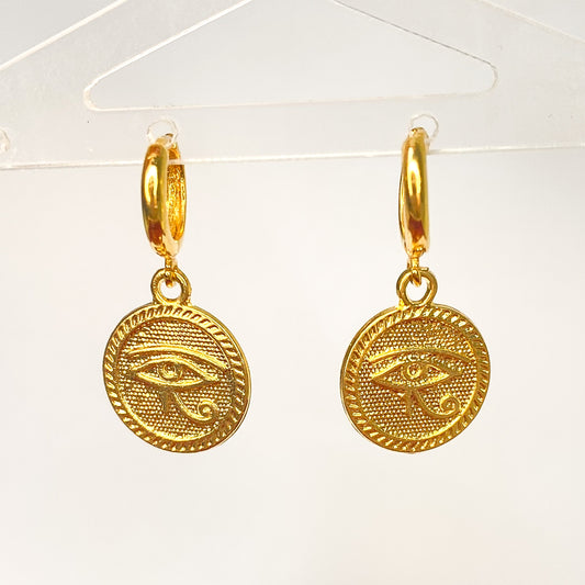 GRACIELA - 18k Gold Plated Heart Hoops Earrings