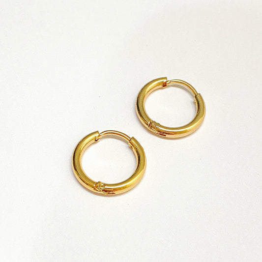 LARISA - ARRACADA 14 MM ACERO INOXIDABLE