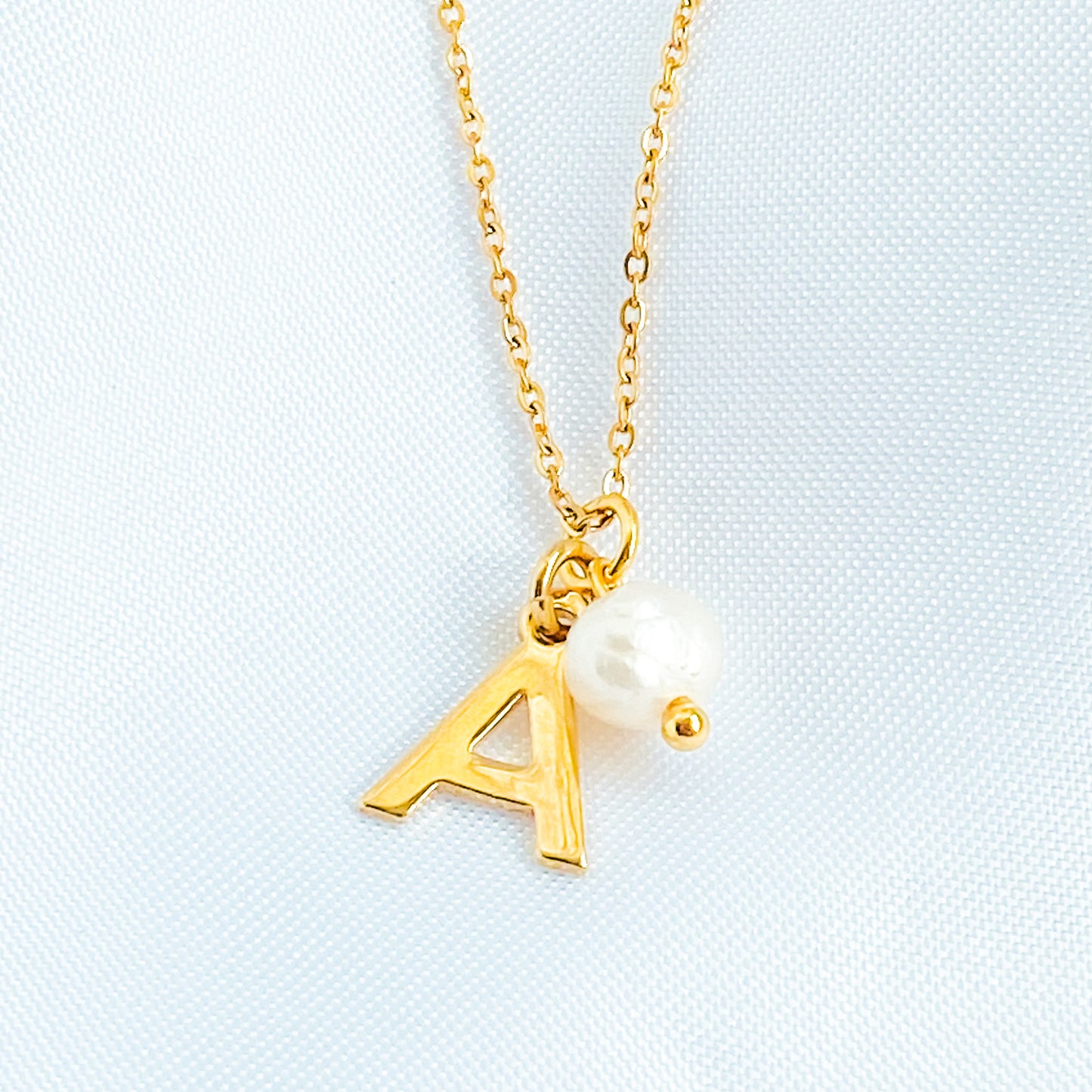 SILVIA - Gold Plated Initial Letter Necklace