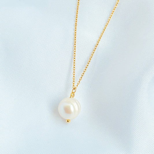 LALIA - COLLAR PERLA DE RIO ACERO INOXIDABLE