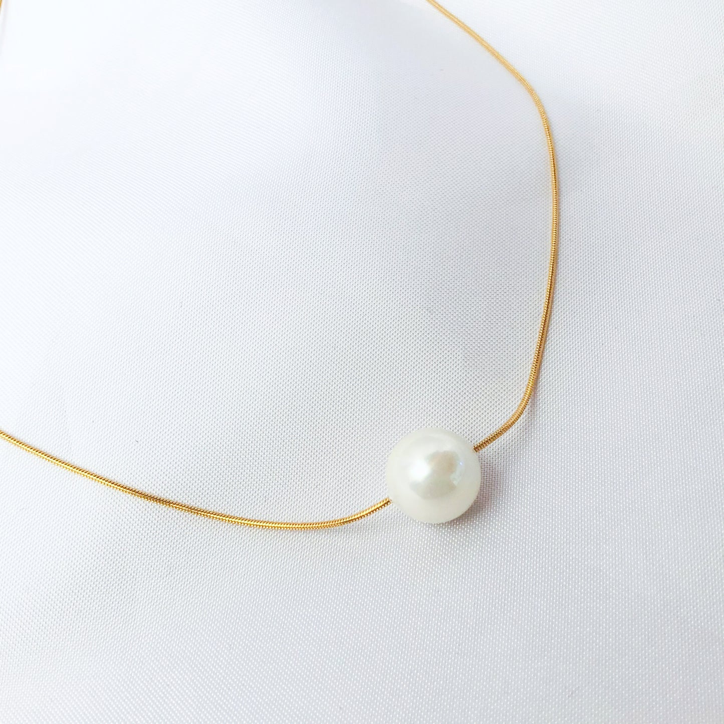 MARIANA - Gold Plated Pearl Necklace
