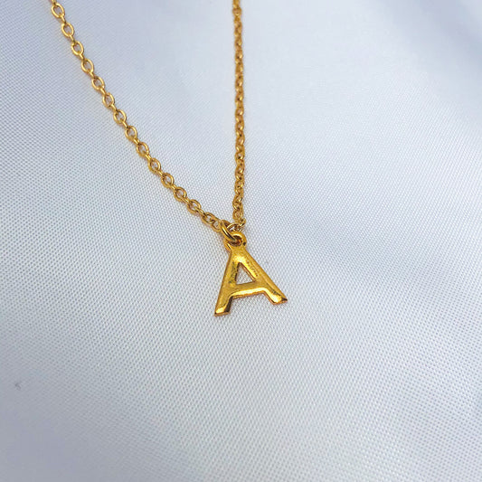 SILVIA - Gold Plated Initial Letter Necklace